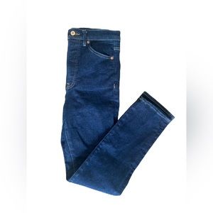 Express Womens Jeans Slim Super High Rise Size 4/L  Blue  Denim Pants